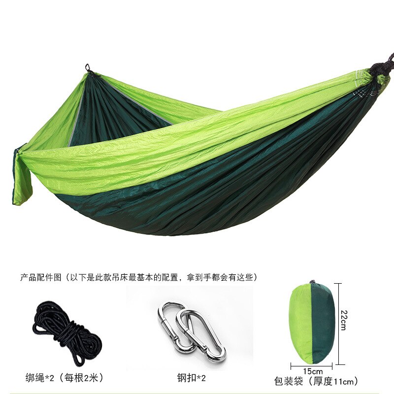 Cheap Goat Tents Outdoor Camping Hammock   Portable Nylon Parachute Lightweight Hammocks  Single Hammock with ropes and carabiners   